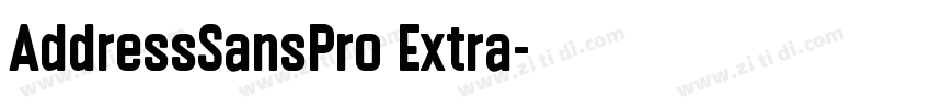 AddressSansPro Extra字体转换